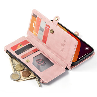 iPhone 15 Pro Pale Pink - MagSafe Book Case met Rits