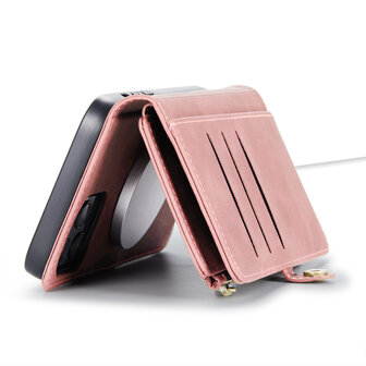 iPhone 15 Pro Pale Pink - MagSafe Book Case met Rits