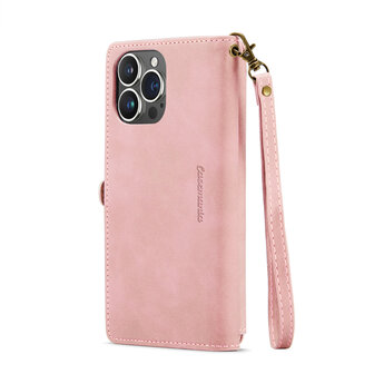 iPhone 15 Pro Pale Pink - MagSafe Book Case met Rits