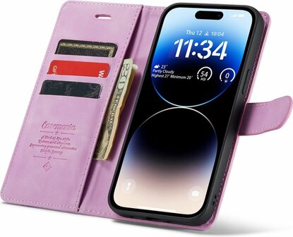 iPhone 14 Pro Max Pastel Lila - 2 in 1 Book Case