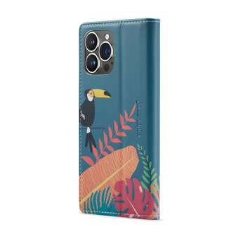 iPhone 14 Pro Max met Tropica Print - Book Case