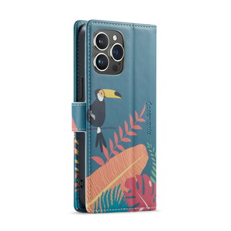 iPhone 14 Pro Max met Tropica Print - Book Case