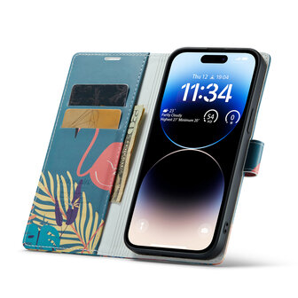 iPhone 14 Pro Max met Tropica Print - Book Case