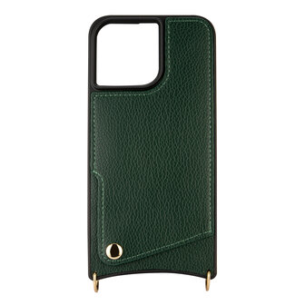 iPhone 15 Pro Groen - Back Cover met Bandje