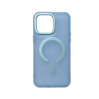 iPhone 15 Pro Blauw - Extra Stevig TPU Back Cover - Geschikt voor Magsafe