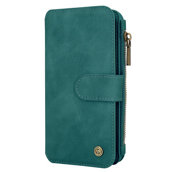 iPhone 15 Pro Max - Emerald Green - 2 in 1 Rits Book Case