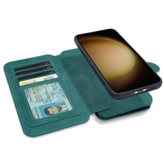 iPhone 15 Pro Max - Emerald Green - 2 in 1 Rits Book Case