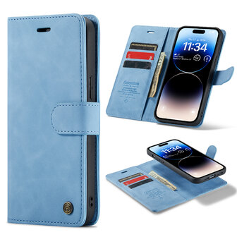 iPhone 15 Pro Max Sky Blue - 2 in 1 Book Case