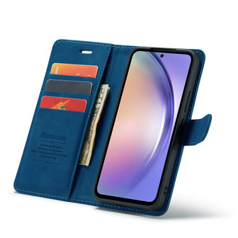 Samsung S24 FE - 2 in 1 Book Case - Navy Blue