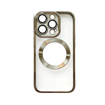 iPhone 12 Pro Goud - TPU Back Cover Geschikt voor Magsafe