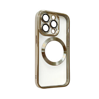 iPhone 12 Pro Goud - TPU Back Cover Geschikt voor Magsafe