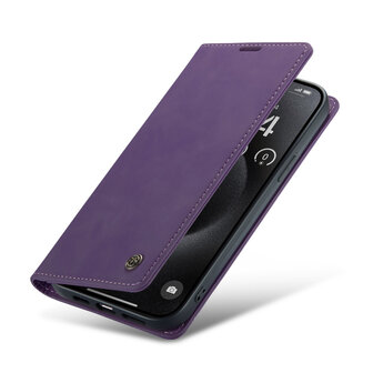 iPhone 15 Pro Deep Purple - Book Case