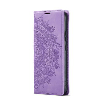 Samsung A15 - Bright Lila - Mandala Book Case