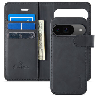 Pixel 9 - Charcoal Gray - 2 in 1 Book Case