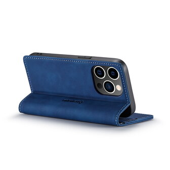 iPhone 15 Pro Navy Blue - Book Case