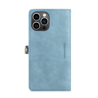 iPhone 15 Pro Aqua Blue - MagSafe Book Case met Rits