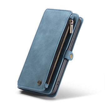 iPhone 15 Pro Aqua Blue - MagSafe Book Case met Rits