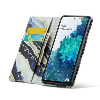 Samsung A53 Blue Paraiba - Marmer Book Case