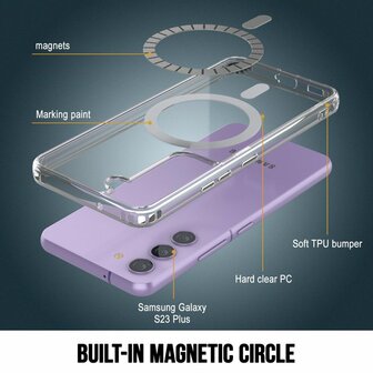 Samsung S24 Plus Transparant - Anti Shock - Geschikt voor Magsafe