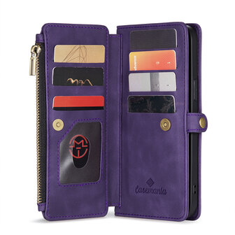 iPhone 15 Pro Max Deep Purple - MagSafe Book Case met Rits