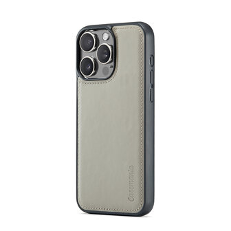 iPhone 16 Pro - 2 in 1 Book Case - Smoke Gray