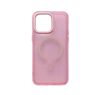 iPhone 15 Pro Roze - Extra Stevig TPU Back Cover - Geschikt voor Magsafe