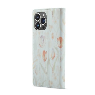 iPhone 14 Pro Max met Tulpen Print - Book Case