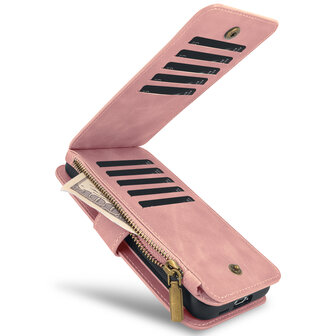 iPhone 15 Pro Max - Pale Pink - 2 in 1 Rits Book Case