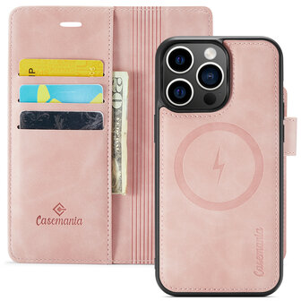 iPhone 15 Pro Max Pale Pink - 2 in 1 MagSafe Book Case