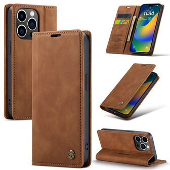 iPhone 15 Pro Sienna Brown - Book Case