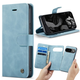 Pixel 9 - Aqua Blue - 2 in 1 Book Case