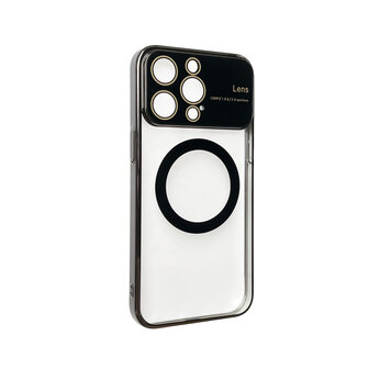 iPhone 15 Pro Zwart - MagSafe TPU Back Cover - Camera Protector