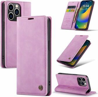 iPhone 14 Pro Max Pastel Lila - Book Case