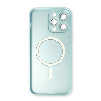 iPhone 15 Pro Licht Blauw - MagSafe Matte TPU