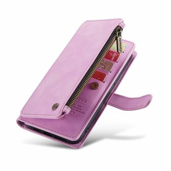 iPhone 14 Pro Max Pastel Lila - Book Case met Rits