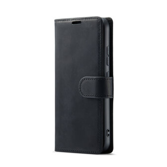 Samsung S24 Plus Charcoal Gray - Leather Book Case