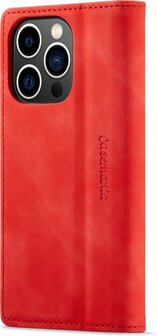 iPhone 14 Pro Max Crimson Red - Book Case