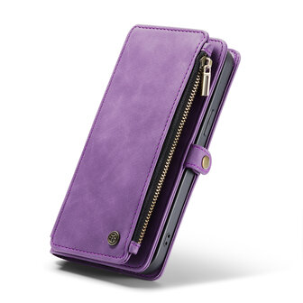 iPhone 15 Pro Bright Lila - MagSafe Book Case met Rits