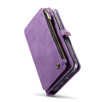 iPhone 15 Pro Bright Lila - MagSafe Book Case met Rits