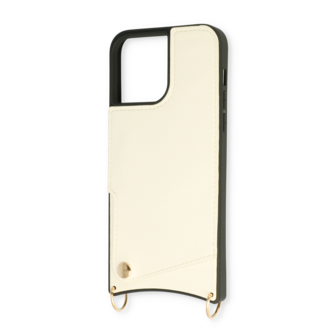 iPhone 14 Pro Max Wit - Back Cover met Bandje