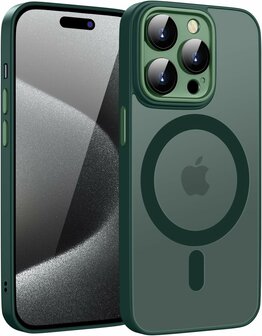 iPhone 15 Pro - Groen - Matte Armor - Geschikt voor MagSafe