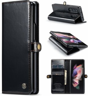 Samsung Z Fold 4 Rustiek Charcoal Gray - Book Case