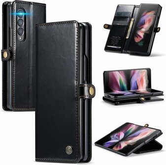 Samsung Z Fold 4 Rustiek Charcoal Gray - Book Case