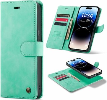 iPhone 14 Pro Max Tropical Mint - 2 in 1 Book Case