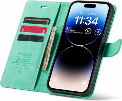 iPhone 14 Pro Max Tropical Mint - 2 in 1 Book Case