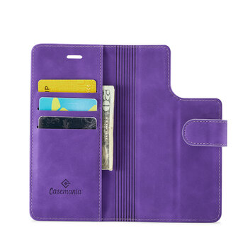 iPhone 15 Pro Deep Purple - 2 in 1 MagSafe Book Case