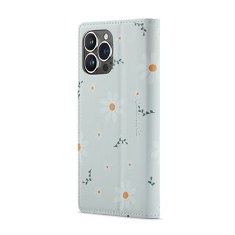 iPhone 14 Pro Max met Madeliefje Print - Book Case