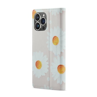 iPhone 14 Pro Max met Daisy Print - Book Case