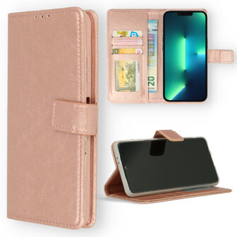 iPhone 13 Mini - Book Case - Rosegoud