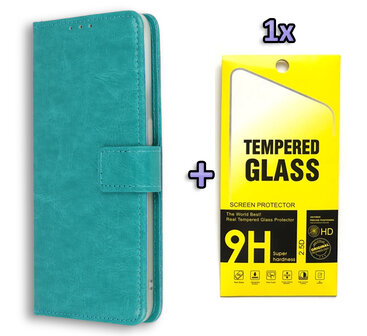 A41 - Book Case &amp;amp; Glas - Turquoise